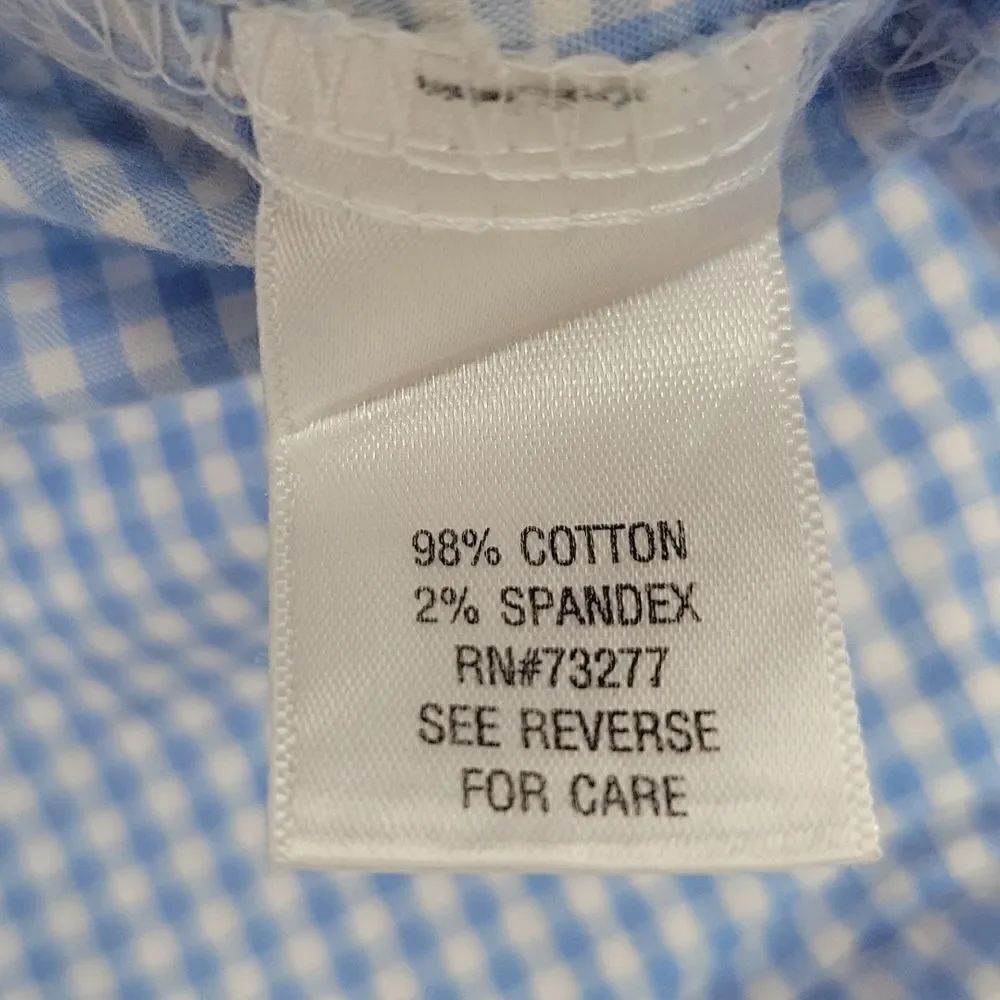 3 For$20 Sonoma Light Blue & White Gingham Button Down Blouse size PS - Picture 3 of 6